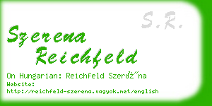 szerena reichfeld business card